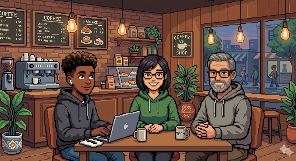 Autonomous agent mesh — Tech Lead · Developer · QA